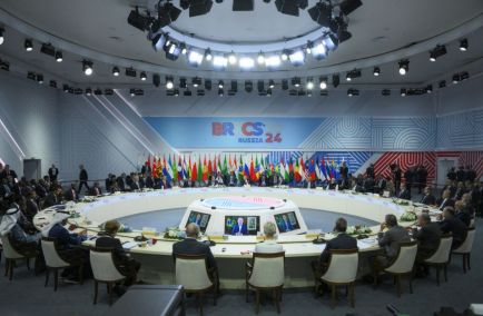 Заседание саммита БРИКС в расширенном составе